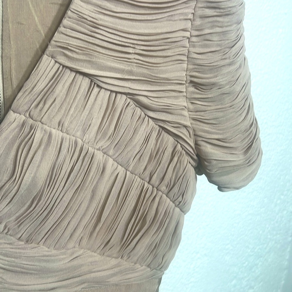 Burberry London - Ruched Chiffon dress women size 8 - Picture 6 of 6